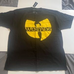 XL brand new black and yellow wutang tee